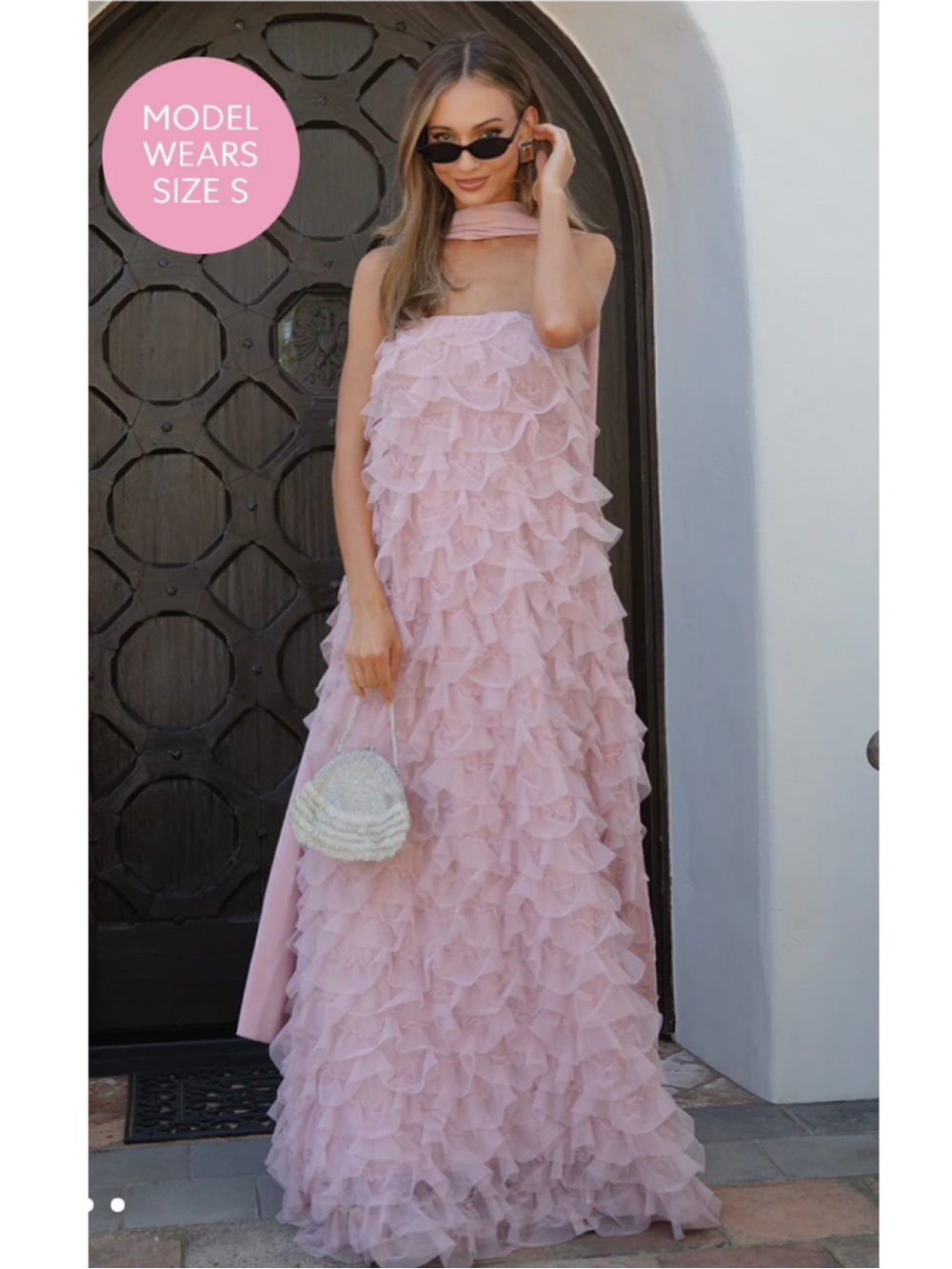 Show Me Your Mumu Enchanted Strapless Ruffle Dress Ballet Slipper Ruffle Tulle